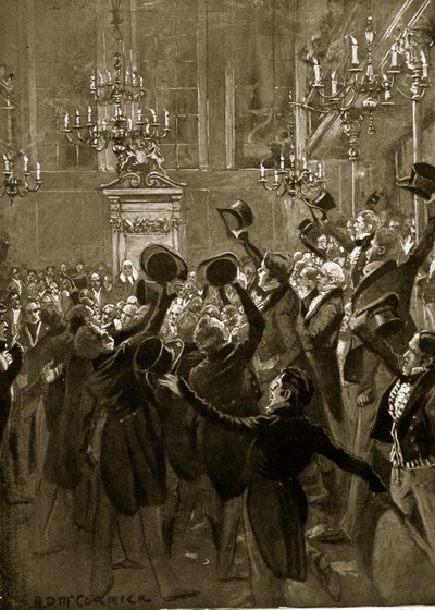 Na de tweede lezing van de Eerste Hervormingswet, illustratie uit 